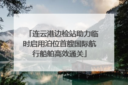 连云港边检站助力临时启用泊位首艘国际航行船舶高效通关