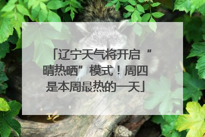辽宁天气将开启“晴热晒”模式！周四是本周最热的一天