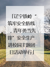 辽宁铁岭“筑牢安全防线，青年勇当先锋”安全生产进校园主题团日活动举行