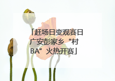 赶场日变观赛日 广安彭家乡“村BA”火热开赛