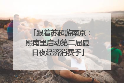 跟着苏超游南京：熙南里启动第二届夏日夜经济消费季