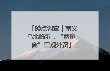 蹲点调查｜南义乌北临沂，“两扇窗”里观外贸