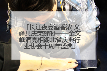 长江夜宴酒香浓 文峰共庆荣耀时——金文峰酒亮相湖北省庆典行业协会十周年盛典