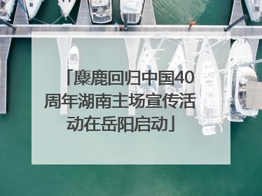 麋鹿回归中国40周年湖南主场宣传活动在岳阳启动