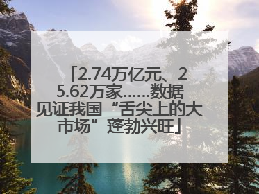 2.74万亿元、25.62万家……数据见证我国“舌尖上的大市场”蓬勃兴旺