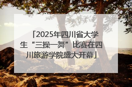 2025年四川省大学生“三操一舞”比赛在四川旅游学院盛大开幕